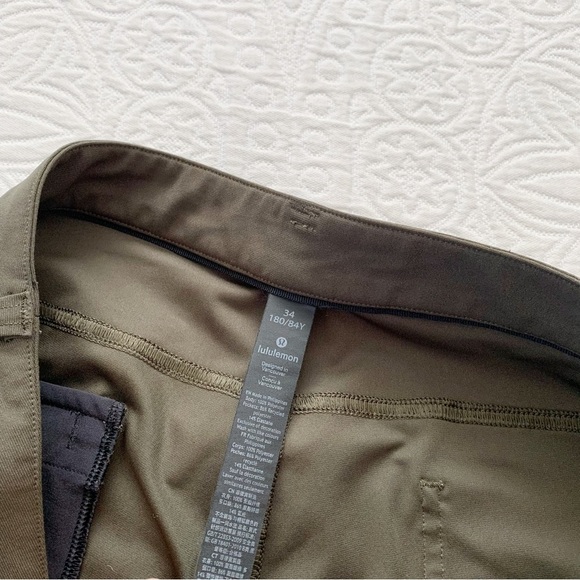 Lululemon Men's ABC Pant Classic, Dark Olive (34" Inseam) - Picture 7 of 9